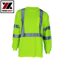 Custom Security Work Cotton Reflective Hi Vis Safety T Shirt